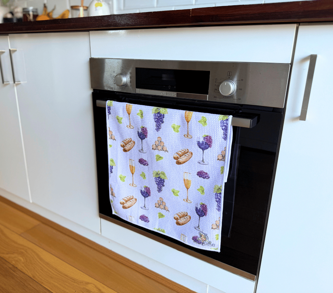 Vino Voyage Tea Towel