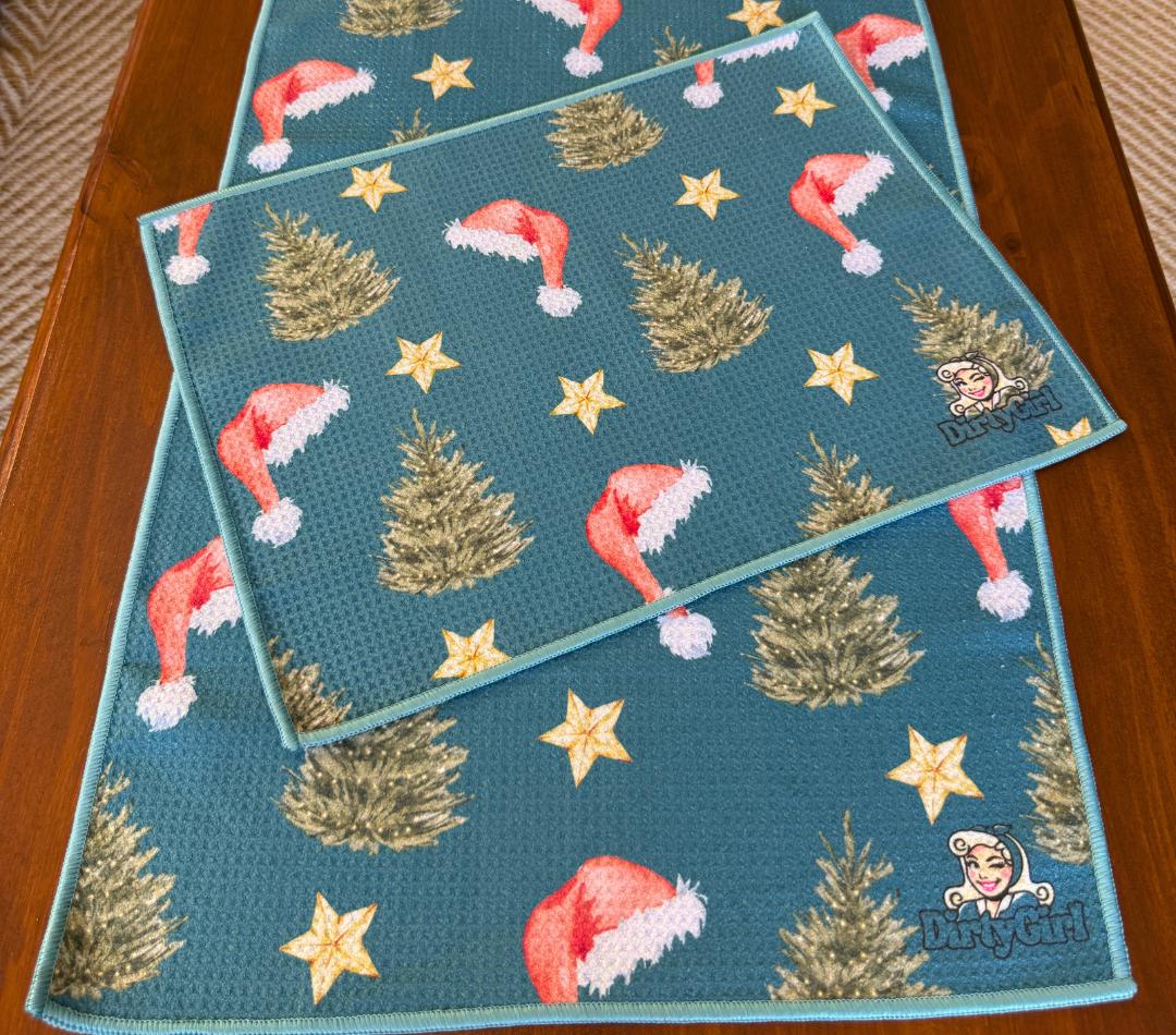 Santa's Secret Tea Towel