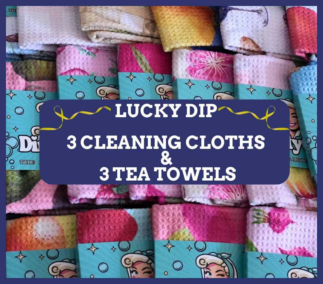 Lucky Dip 3 Cleaning Cloths & 3 Tea Towels