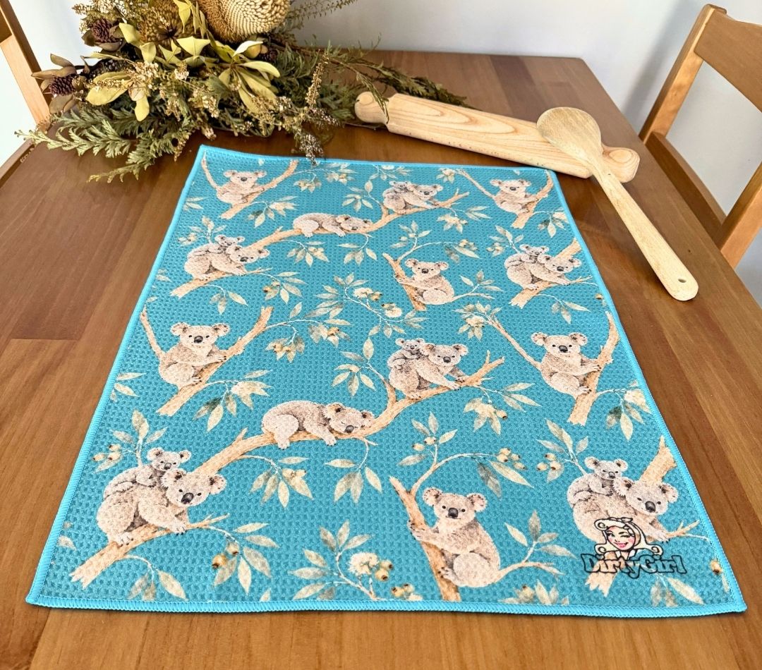 Koala Cuddles Tea Towel