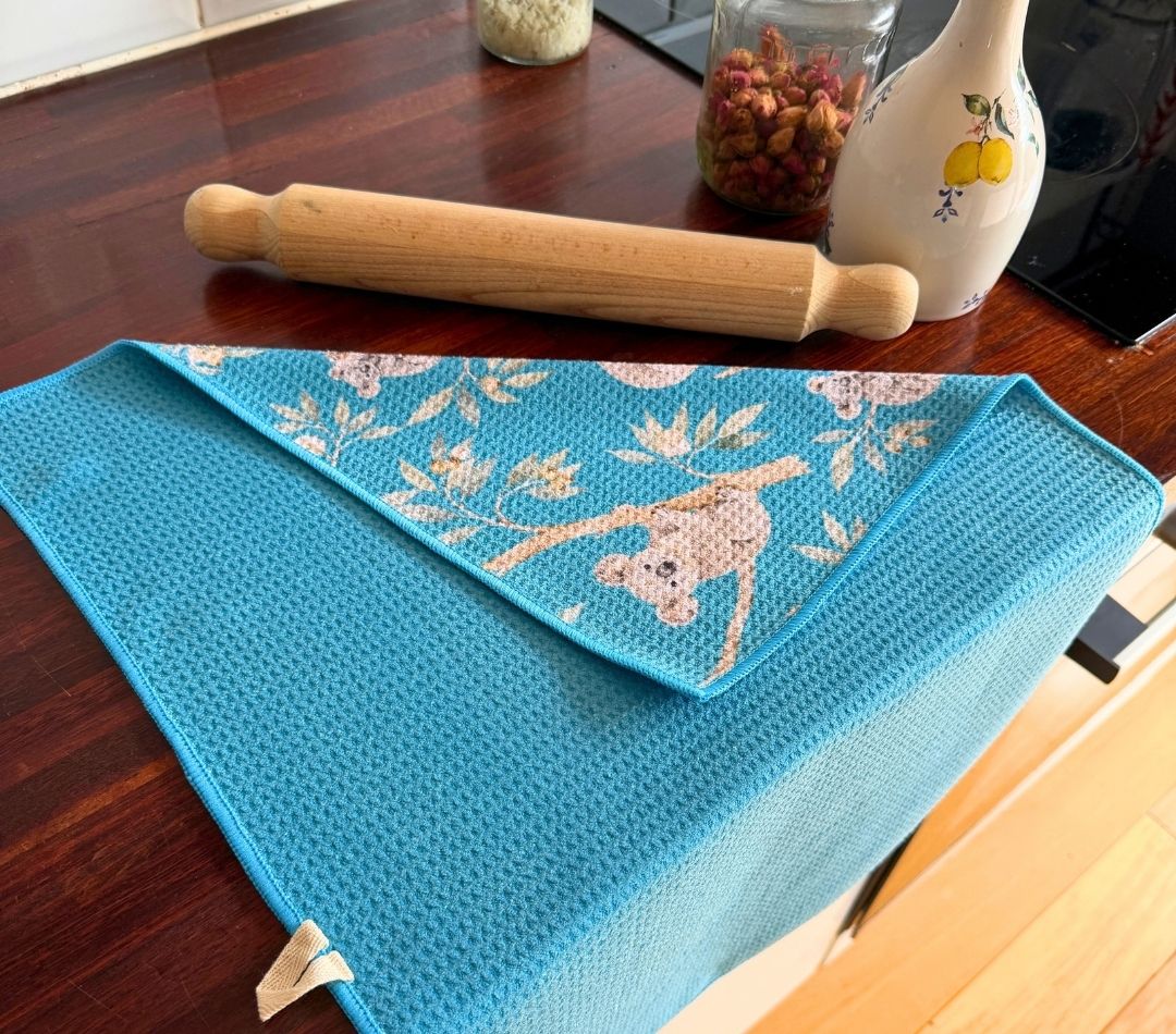 Koala Cuddles Tea Towel