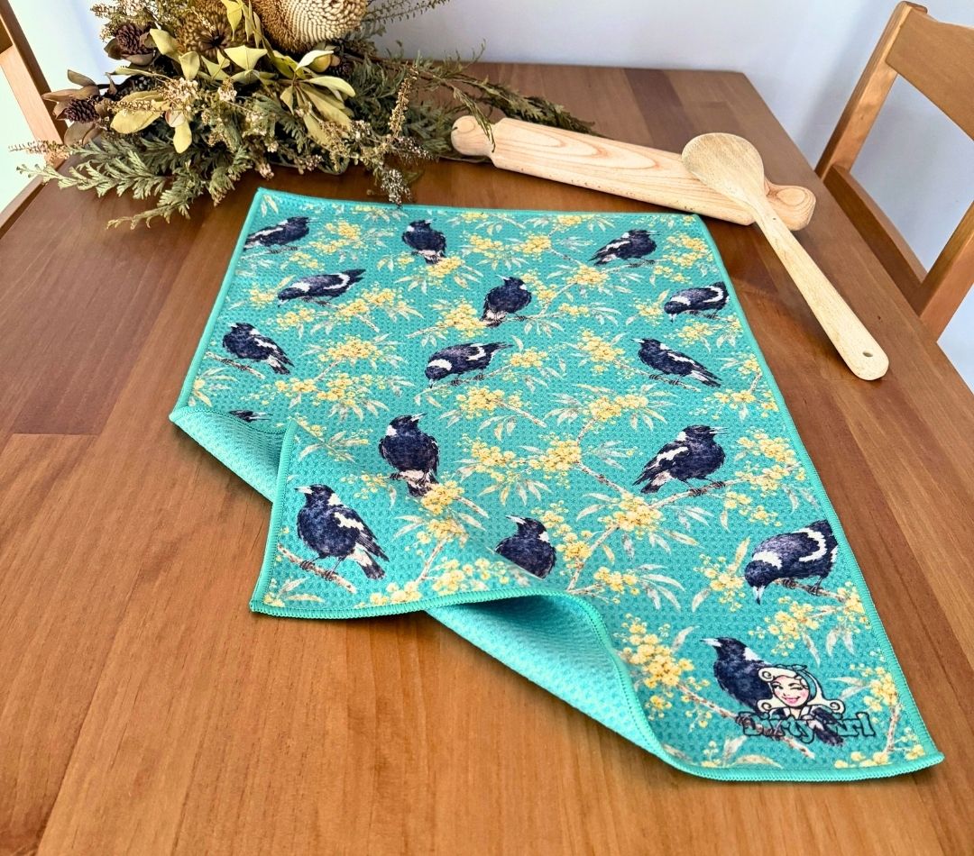Magpie Melody Tea Towel
