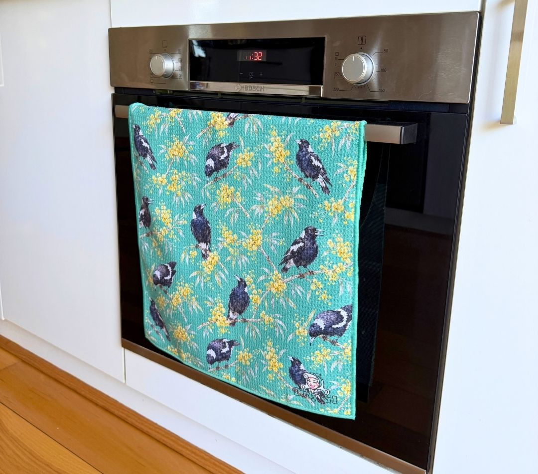 Magpie Melody Tea Towel
