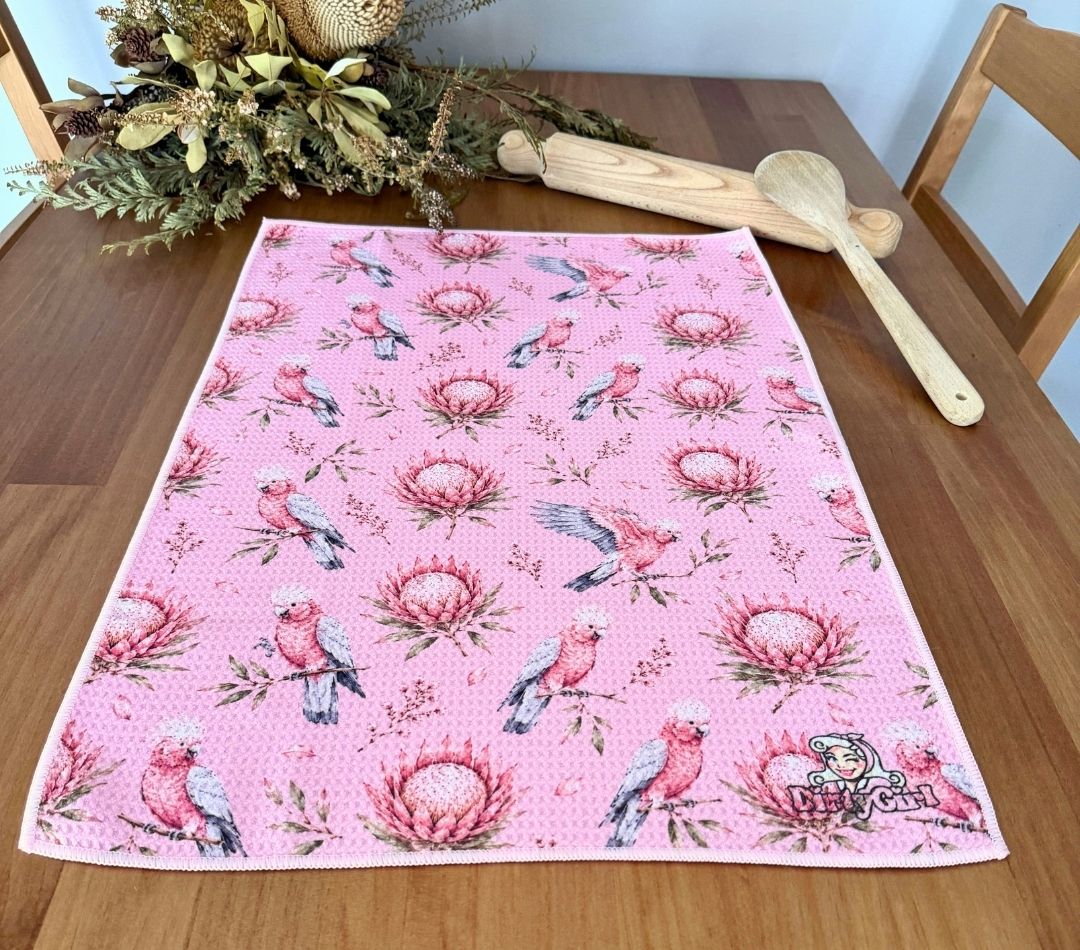 Galah Gossip Tea Towel