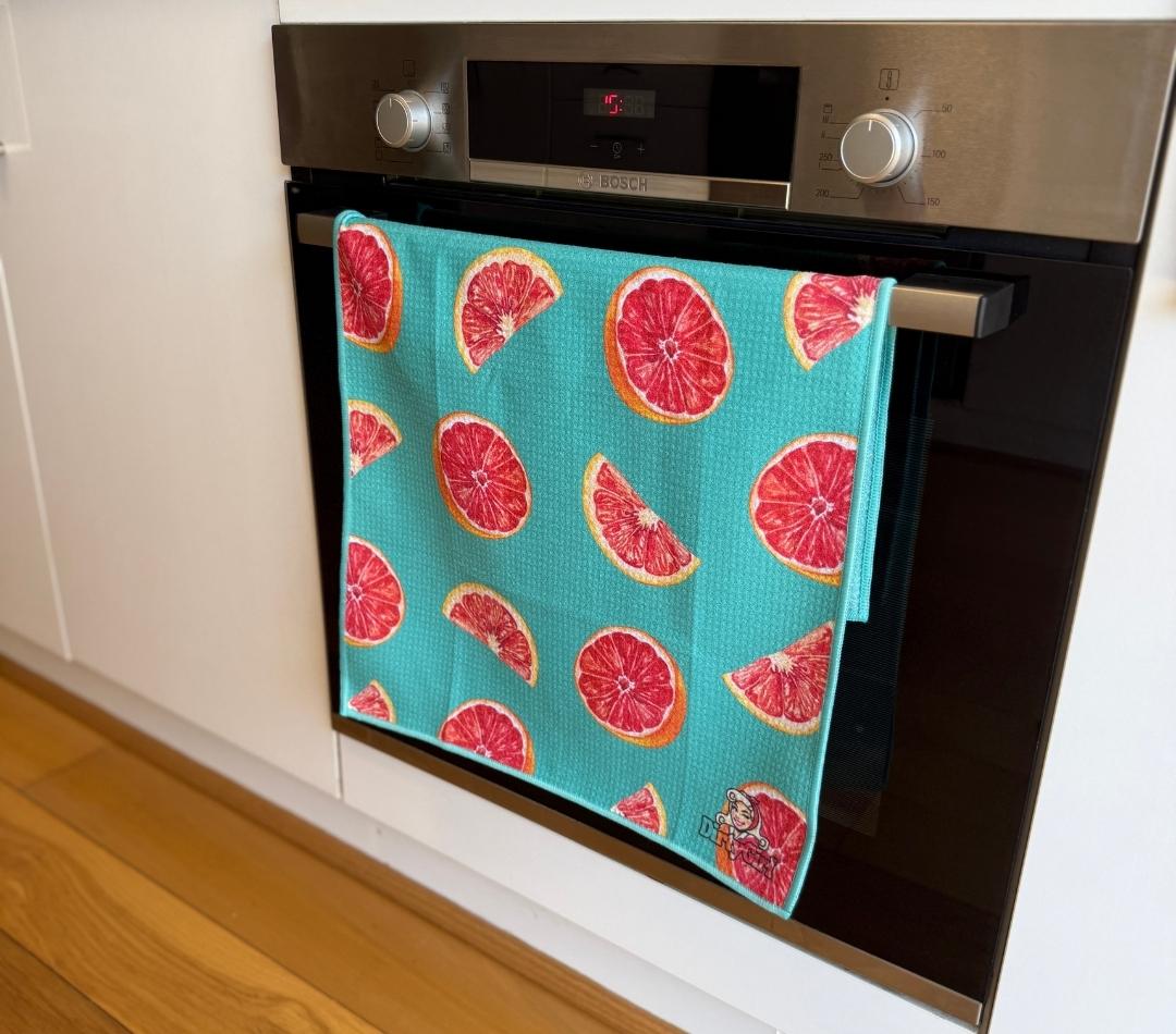 Orange Rouge Tea Towel