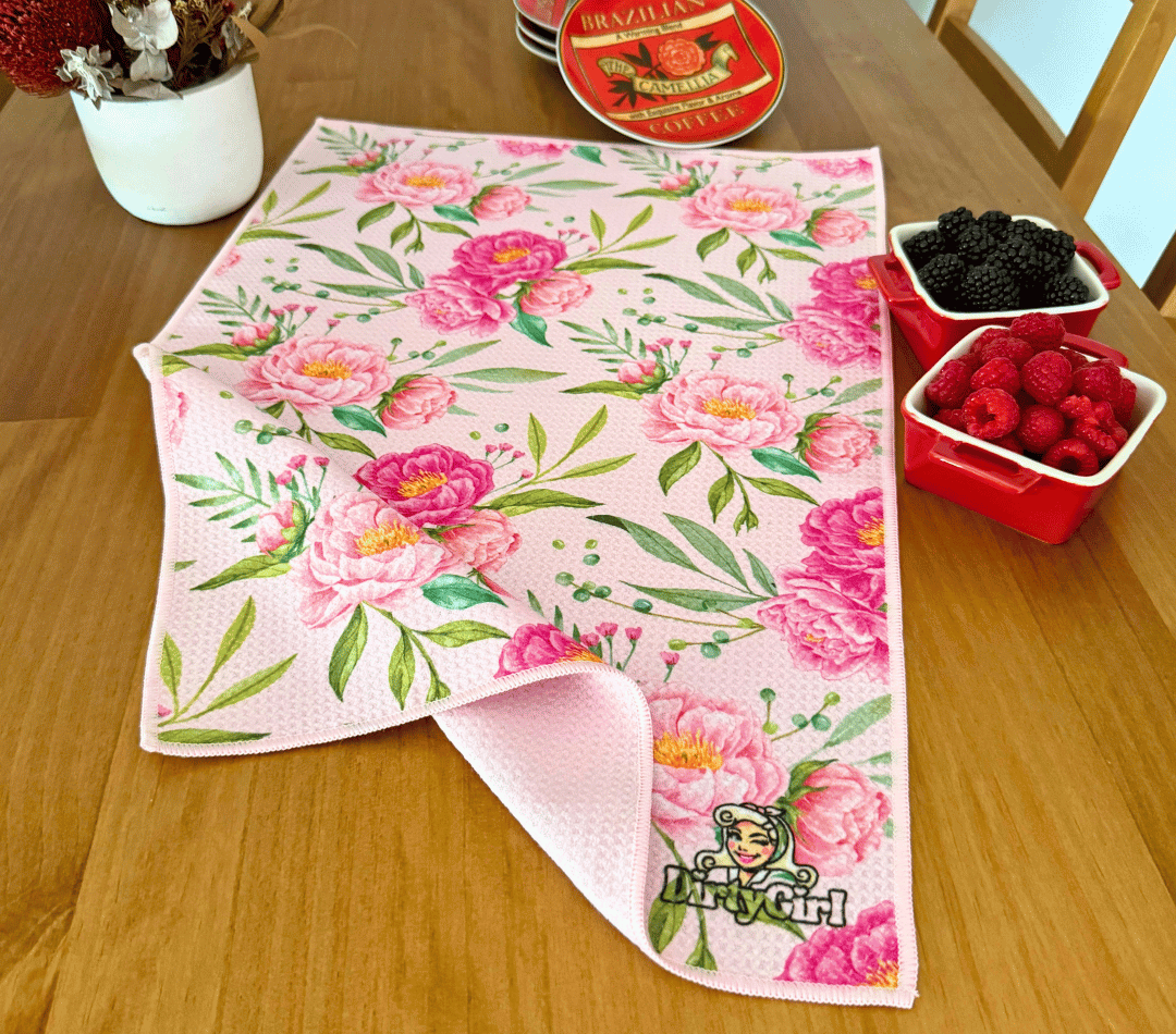 Peony Daydream Tea Towel