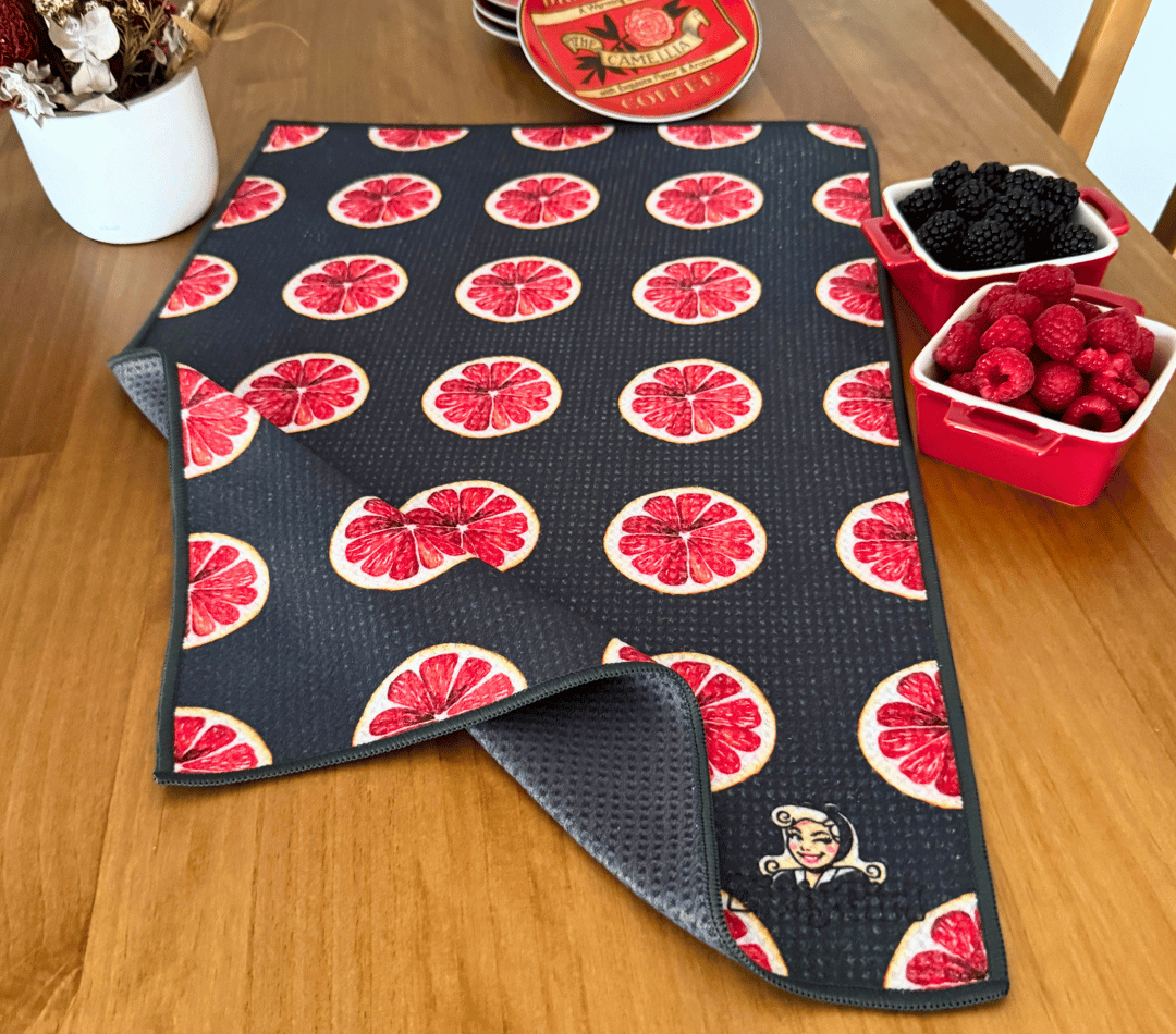 Grapefruit Gloss Tea Towel