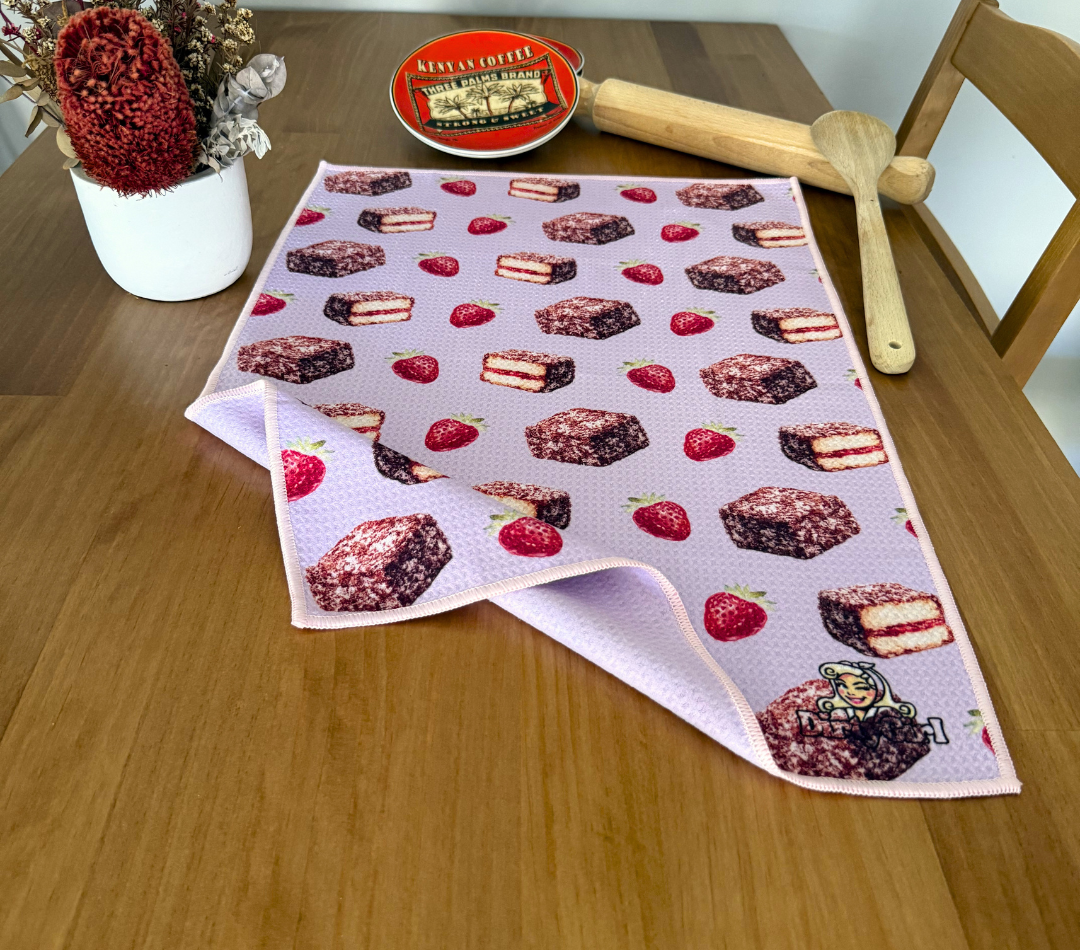 Lamington Love Tea Towel