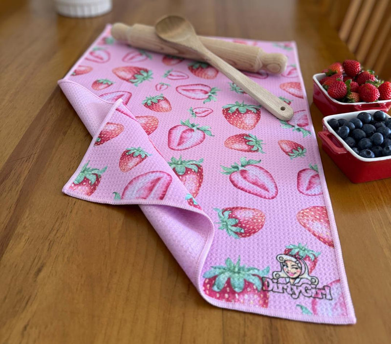 Strawberry Kiss Tea Towel