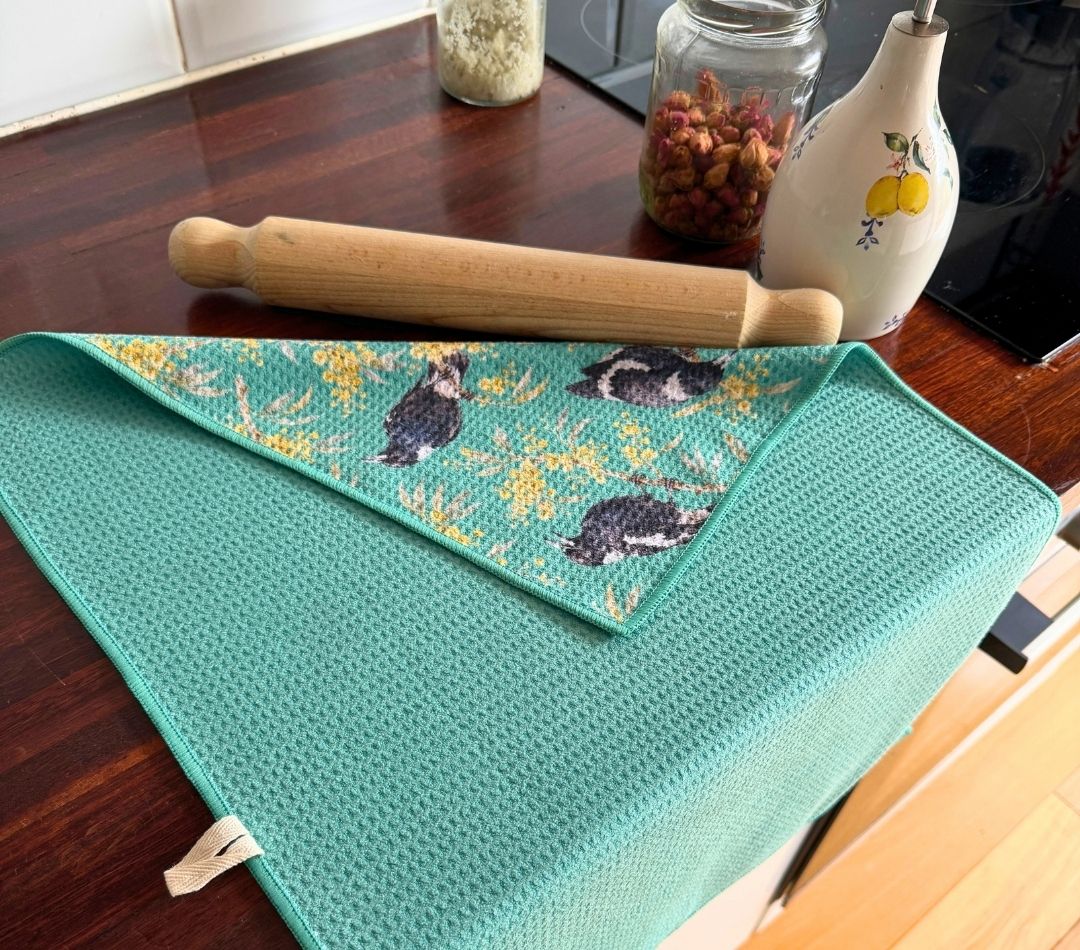 Magpie Melody Tea Towel