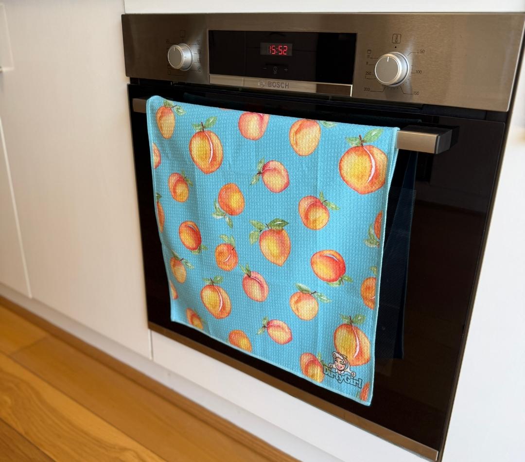 Apricot Pop Tea Towel