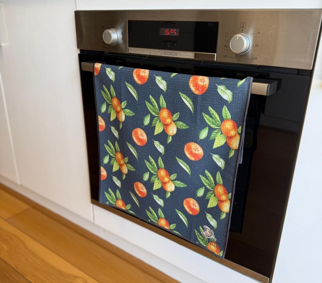 Mandarin Muse Tea Towel