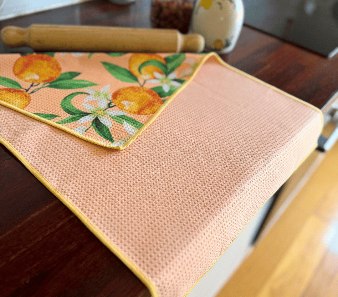 Orange Valley Tea Towel