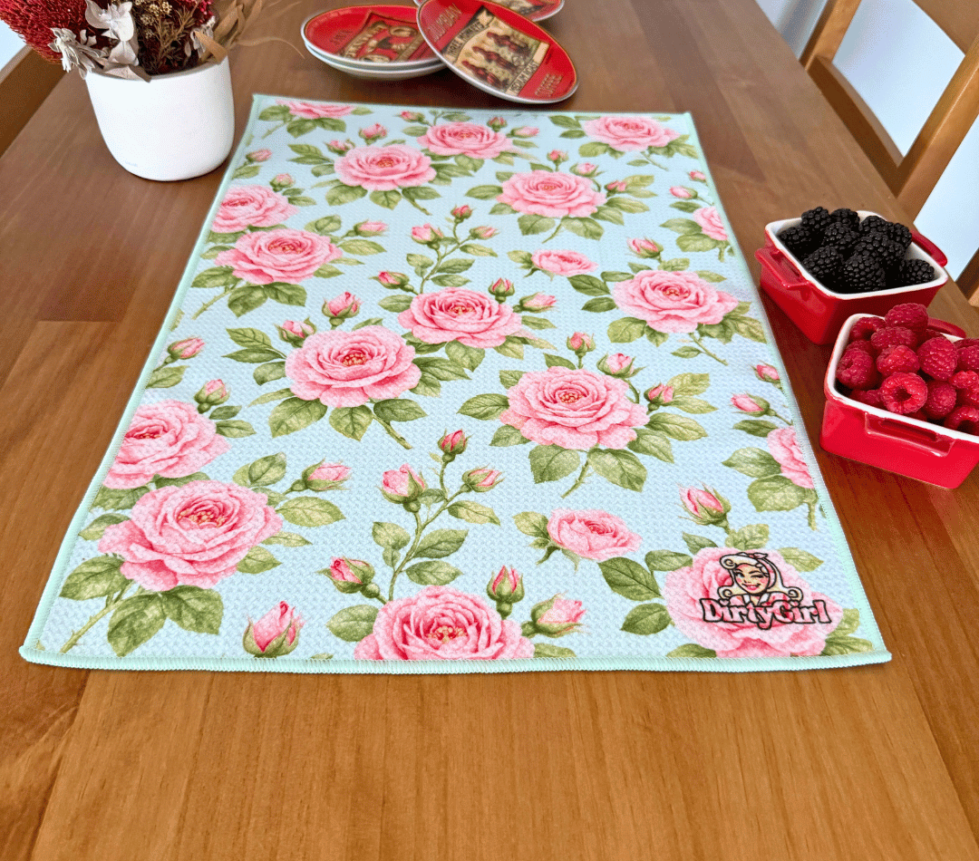 Rose Garden Tea Towel
