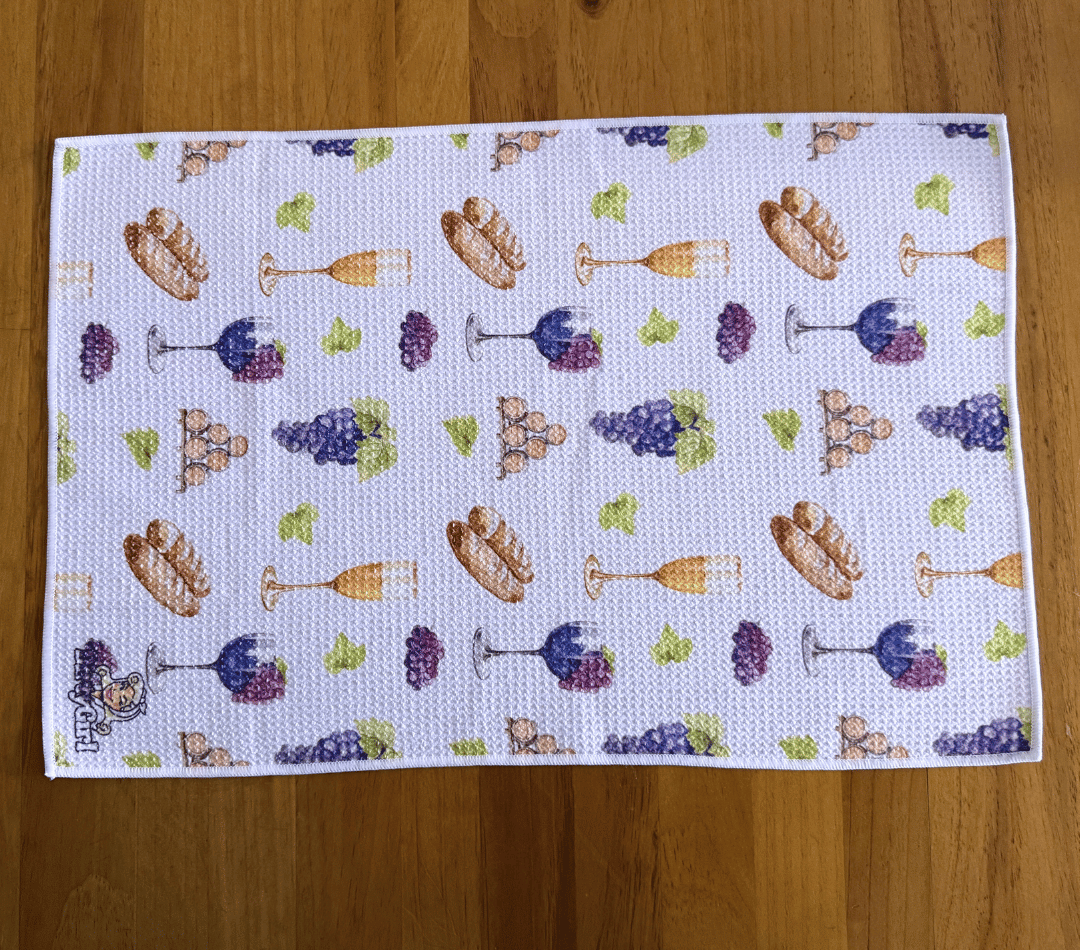 Vino Voyage Tea Towel