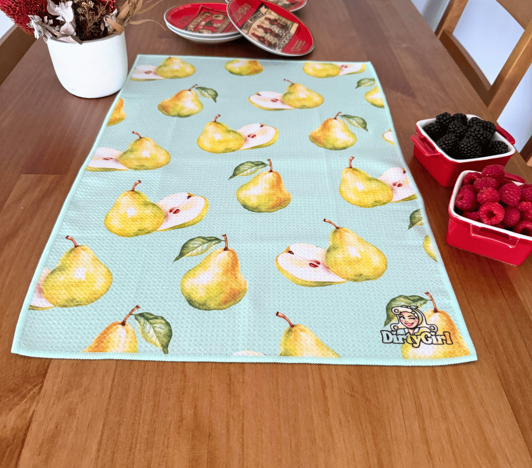 Pear Affair Tea Towel