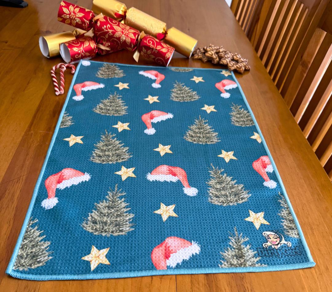 Santa's Secret Tea Towel